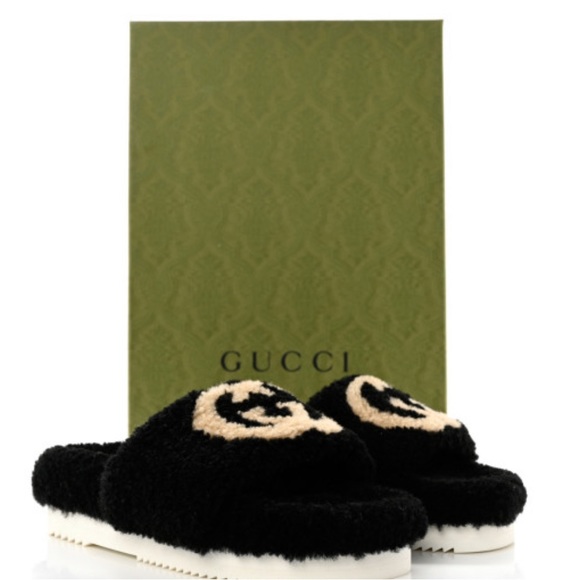 Gucci Shoes Gucci Shearling Slides 8 Poshmark